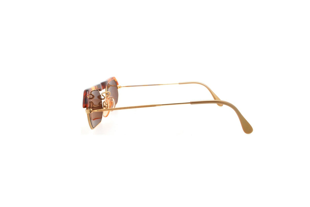 New Authentic Luigi Batani 16130-033 80s Italy Vintage Gold Tortoise Sunglasses3