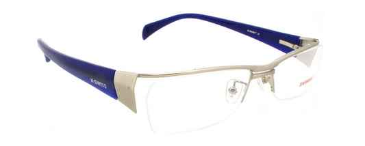 New SET OF 4 K-SWISS KF825-SIL Silver Metal Half Rim Eyeglasses Wholesale Bulk0