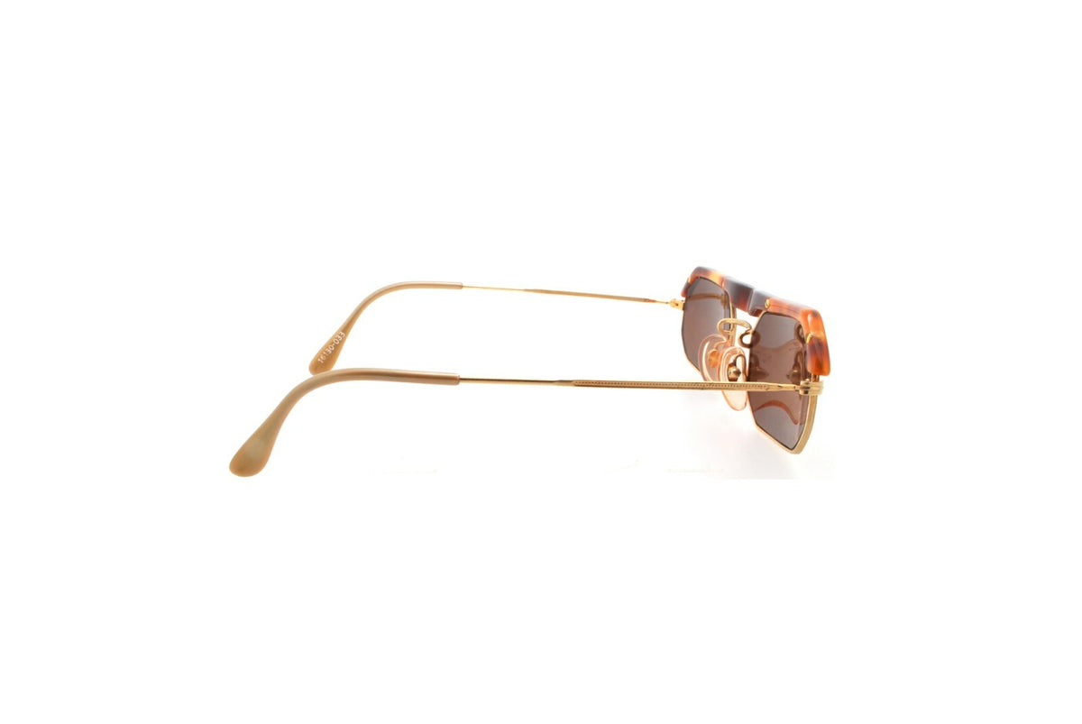 New Authentic Luigi Batani 16130-033 80s Italy Vintage Gold Tortoise Sunglasses4