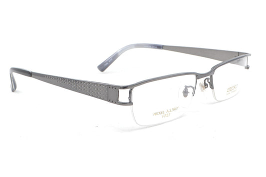 New Authentic SEIKO T749 629 Japan Dark Gray  Titanium Half Rim Eyeglasses Frame0
