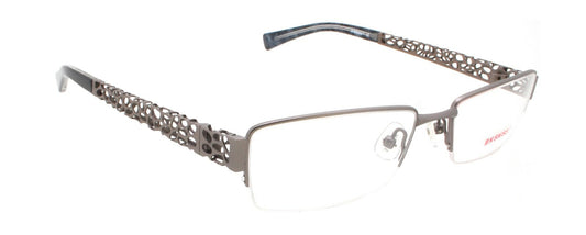 New SET OF 4 K-SWISS KF838-GN Silver Metal Half Rim Eyeglasses Frames Bulk Lot0