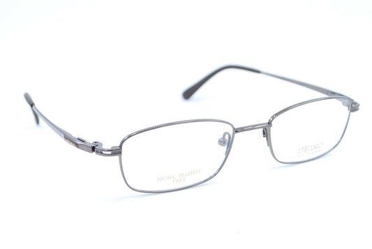 New Authentic SEIKO T-607 567 Japan Brown Titanium Eyeglasses Frames Eyewear NOS0