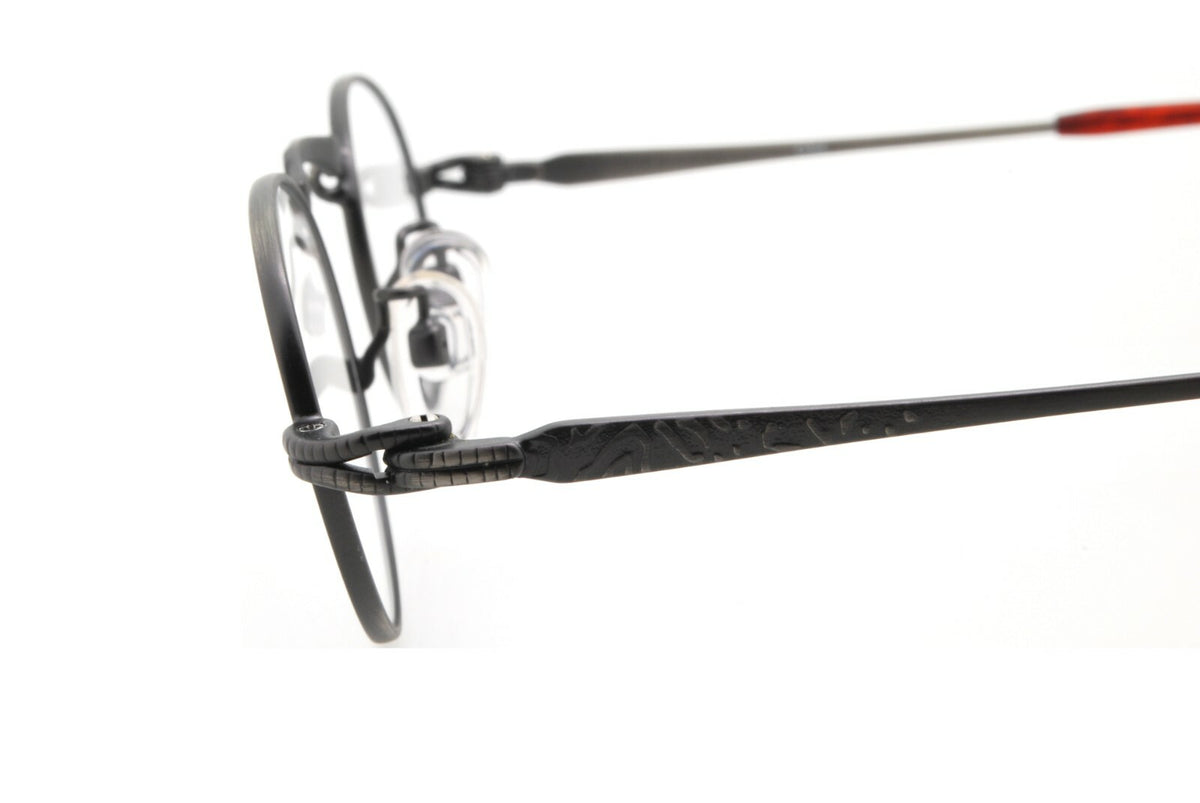 New Authentic Kansai KY077E OS4 Japan 90s Vintage Gunmetal Oval Metal Eyeglasses2