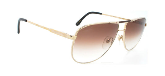 New Authentic Solex SY-265 COL.01 Vintage 80s Hong Kong Gold Aviator Sunglasses0