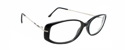Rare New Faberge FB 038 /00 6064 Germany 23KT GP Swarovski Black Eyeglasses NOS0