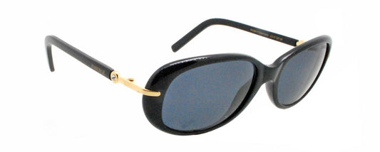 Rare New Faberge FB 507 /20 6050 Germany 23KT GP Swarovski Black Sunglasses NOS0
