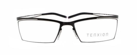 New Authentic TENXION TE-04 COL.3 Gray Beta Titanium Japan Eyeglasses Frames0