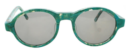 New Rare Kansai KY67PL FN1 HOYA Japan 90s Vintage Green Plastic Round Sunglasses0