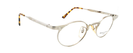 New Authentic Francois Pinton A/0 034 80s France Vintage Silver Metal Eyeglasses0