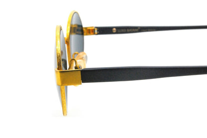 New Authentic Luigi Batani LB-957 C-32 80s Italy Vintage Gold Round Sunglasses2