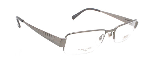 New Authentic SEIKO T725 691 Matte Silver Japan Titanium Eyeglasses Frames NOS0