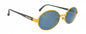 New Authentic Luigi Batani LB-957 C-32 80s Italy Vintage Gold Round Sunglasses0