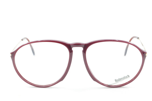 New Authentic Rodenstock Mr.R 968 B 80s Vintage Red Burgundy Aviator Eyeglasses0