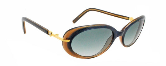 Rare New Faberge FB 508 /20 6056 Germany 23KT GP Swarovski Blue Brown Sunglasses0