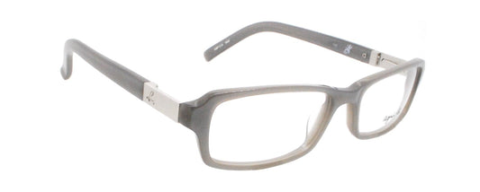 New Authentic agnes b. ABP209 W07 Grey Plastic Rectangular Eyeglasses Frame NIB0
